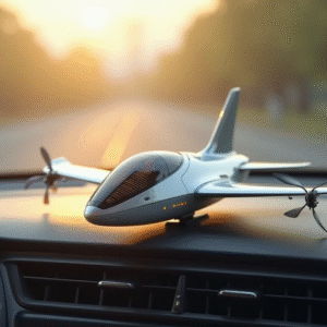 Solar Aeroplane Aircraft Car Air Freshener