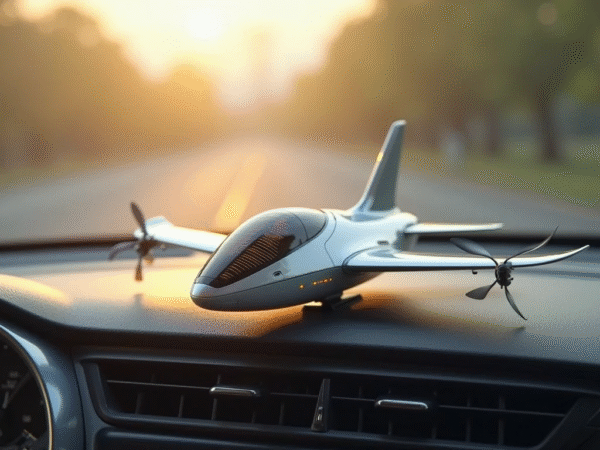 Solar Aeroplane Aircraft Car Air Freshener