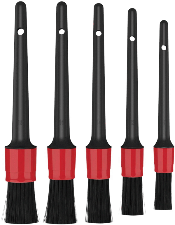 Car Detailing Brush Set for Interior & Exterior Cleaning – 5Pcs/set