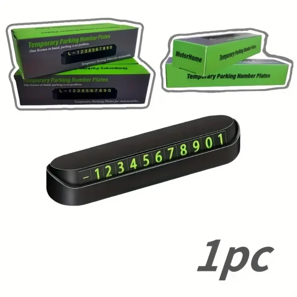 Car Temporary Parking Phone Number Plate