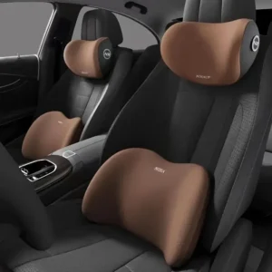 Foam Car Headrest & Lumbar Support Pillow Set
