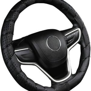 Leather Steering Wheel Cover