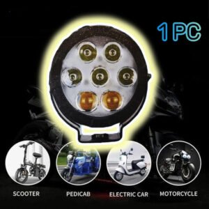 1 Pc HJG 5 SMD Floodlight 2 Len Projector 100 Watt Cree SMD With Yellow Fog Covers And Wiring Bar Light