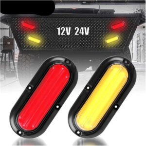 2 Pcs LED Tail Light DRL Running Light Rear Brake Lamp Turn Signal Lamp