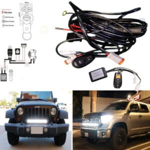 1 Pc Universal 8mm Flasher Switch Kit Relay Harness Wire On-Off Switch Cable 12-24V Remote Control Wiring 1 Pc Universal 8mm Flasher Switch Kit Relay Harness Wire On-Off Switch Cable 12-24V Remote Control Wiring