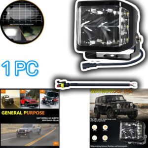 HJG W28 Extra Strong 100W Auxiliary LED Light 5INCH Lighting Work Light 3-sided Driving Lights 1 Pc HJG W28 Extra Strong 100W Auxiliary LED Light 5INCH Lighting Work Light 3-sided Driving Lights 1 Pc