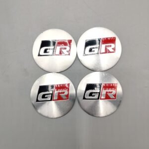 Universal 5.6mm Metal patri Wheel Logo in Premium Quality 4 Pcs Set