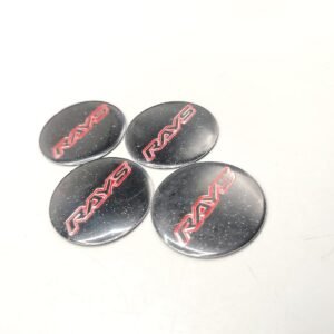 Universal 4.5mm Metal patri Wheel Logo in Premium Quality 4 Pcs Set