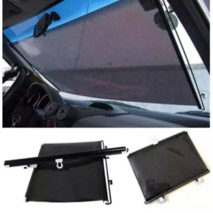Car Front Screen PVC Rolling Sun Shade | Universal Retractable & Foldable Windscreen Sun Shade 50CM*125CM