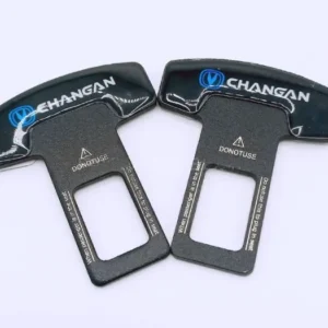Changan Plastic Seat Belt Clip Pair Black