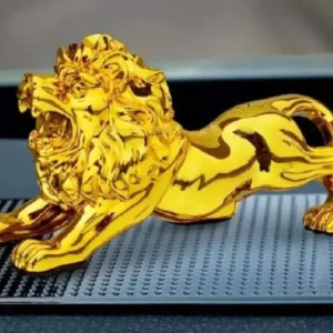 Lion Sculpture For Car Dashboard – Golden