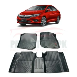 Honda City 2010-2021 TPR Floor Mats Black