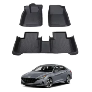 Hyundai Elantra TPU TPE Car Floor Mats 2021-2024 Waterproof