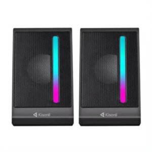 Kisonli X16 Mini USB 2.0 Portable Speaker for Laptop PC with RGB Light