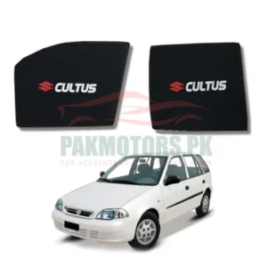 Suzuki Cultus Old Sun Shades With Logo | High Quality UV Protective Sunshades Model 2000-2017