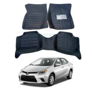 Toyota Corolla 5D Custom Floor Mat Black 3 Pcs – Model 2008-2014