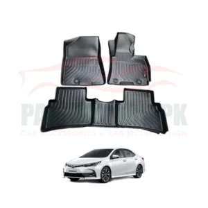 Toyota Corolla TRP 5D Floor Mat Black 3 Pcs – Model 2017-2022