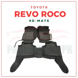 Toyota Hilux Revo Rocco 9D Floor Mats 2016-2022 Black