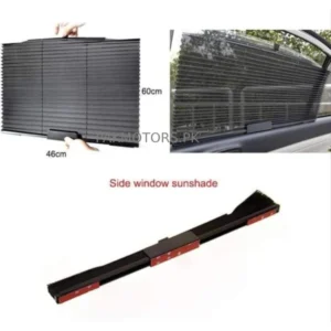 Universal BMW Style Auto Folding Realing Side Window Curtain – 2Pcs – Car Retractable Sunshade