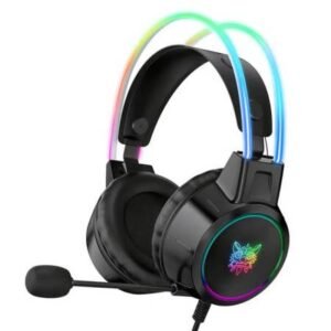 Onikuma-x15 Pro Rgb Head Beam With Mic, 3.5mm Wired Earphones, Durable Stereo Surround, RGB Gaming Headset