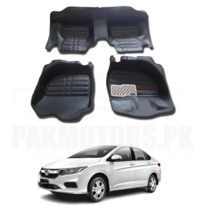 Honda City 5D Custom Floor Mat Black 3 Pcs – Model 2022-2023
