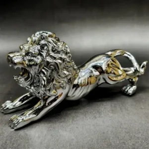 Silver Lion Car Dashboard Decoration
