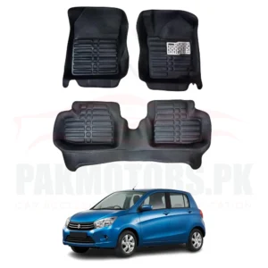 Suzuki Cultus 5D Custom Floor Mat Black New Model 3 Pcs – Model 2017-2021