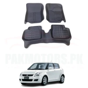 Suzuki Swift 5D Custom Floor Mat Black 3 Pcs – Model 2010-2021