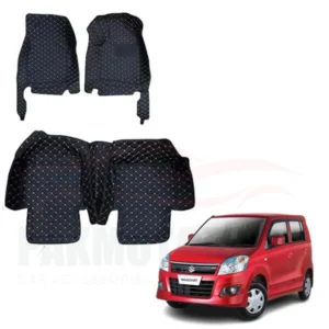 Suzuki Wagon R 7D Floor Mat Black 3 Pcs – Model 2014-2021
