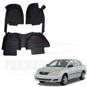 Toyota Corolla 7D Floor Mats Black 3 Pcs – Model 2008-2012