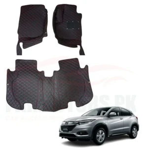 Honda Vezel 7D Floor Mat Black 3 Pcs – Model 2013-2021