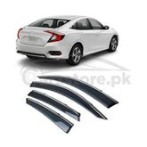 Honda Civic X Air Press / Sun Visor with Chrome -Model 2016-2021