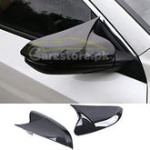 Carbon Fiber Side Mirror Covers For Toyota Yaris in Batman Style