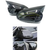 Hyundai Sonata Side Mirror Cover in Carbonfiber Batman Style