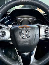Honda Civic Carbon Fiber Steering Monogram | Carzstore.pk