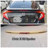 Honda Civic X RS Trunk Spoiler Un painted ABS Plastic