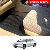 Honda Civic Reborn 7D Floor Mats Black Model 2006-2011